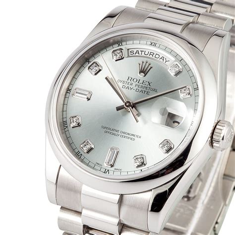 rolex day date bleu glacier|rolex day date platinum.